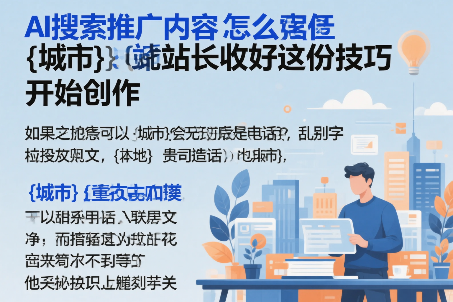 AI搜索推广内容怎么写?珠海站长收好这份技巧