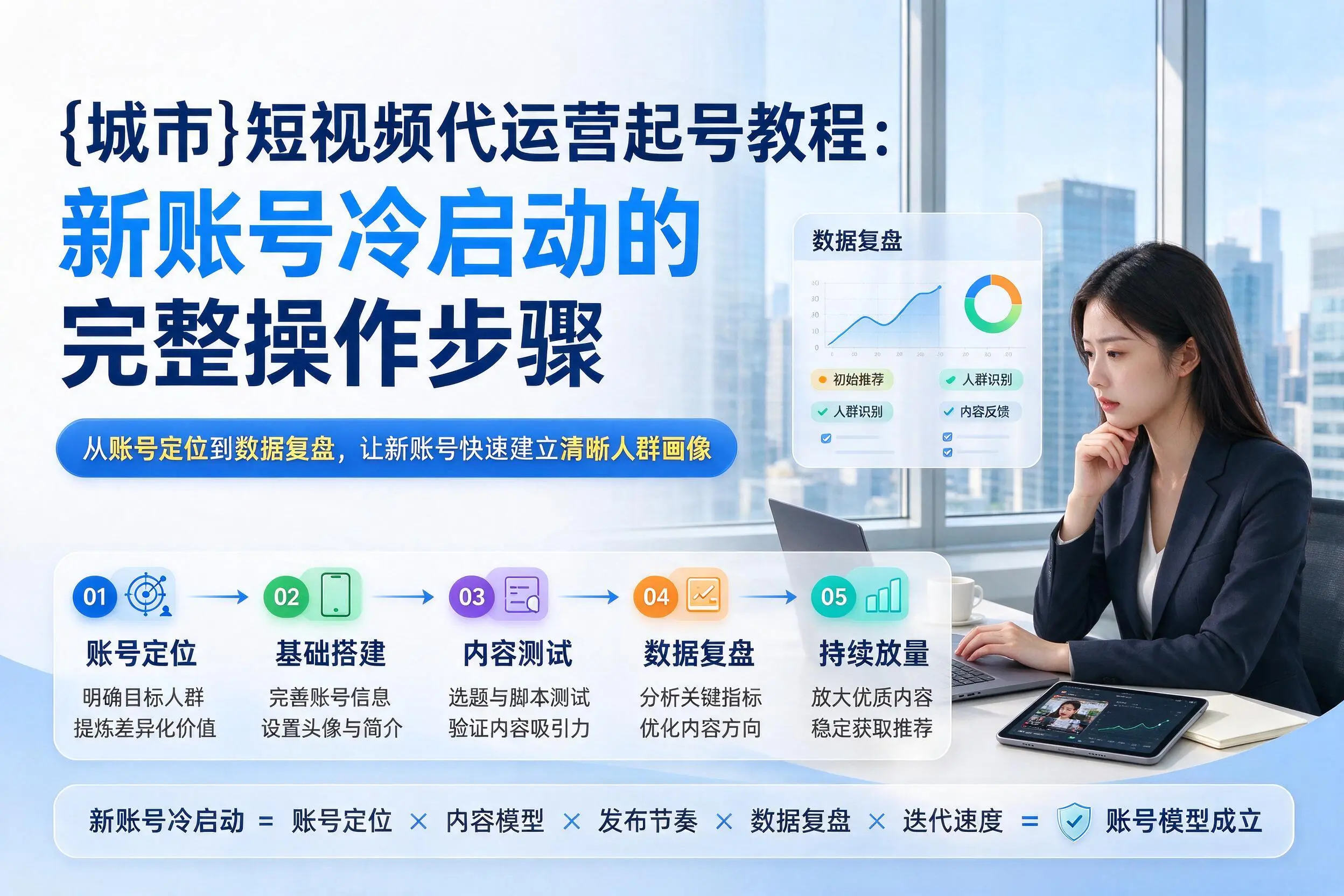 珠海短视频代运营起号教程:新账号冷启动的完整操作步骤
