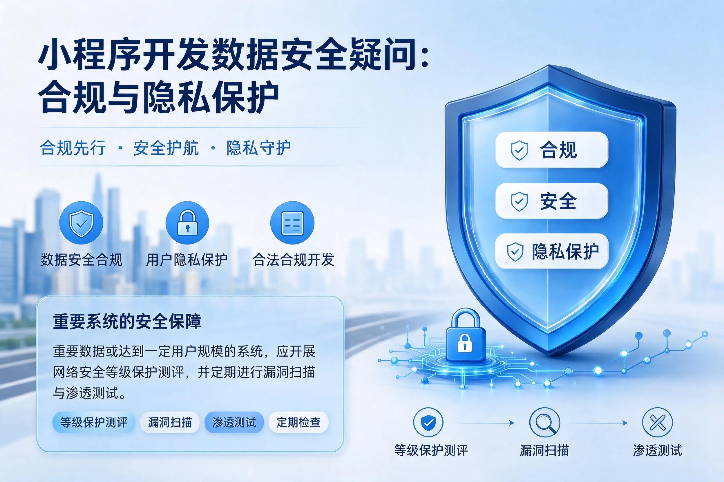 珠海小程序开发数据安全疑问:合规与隐私保护