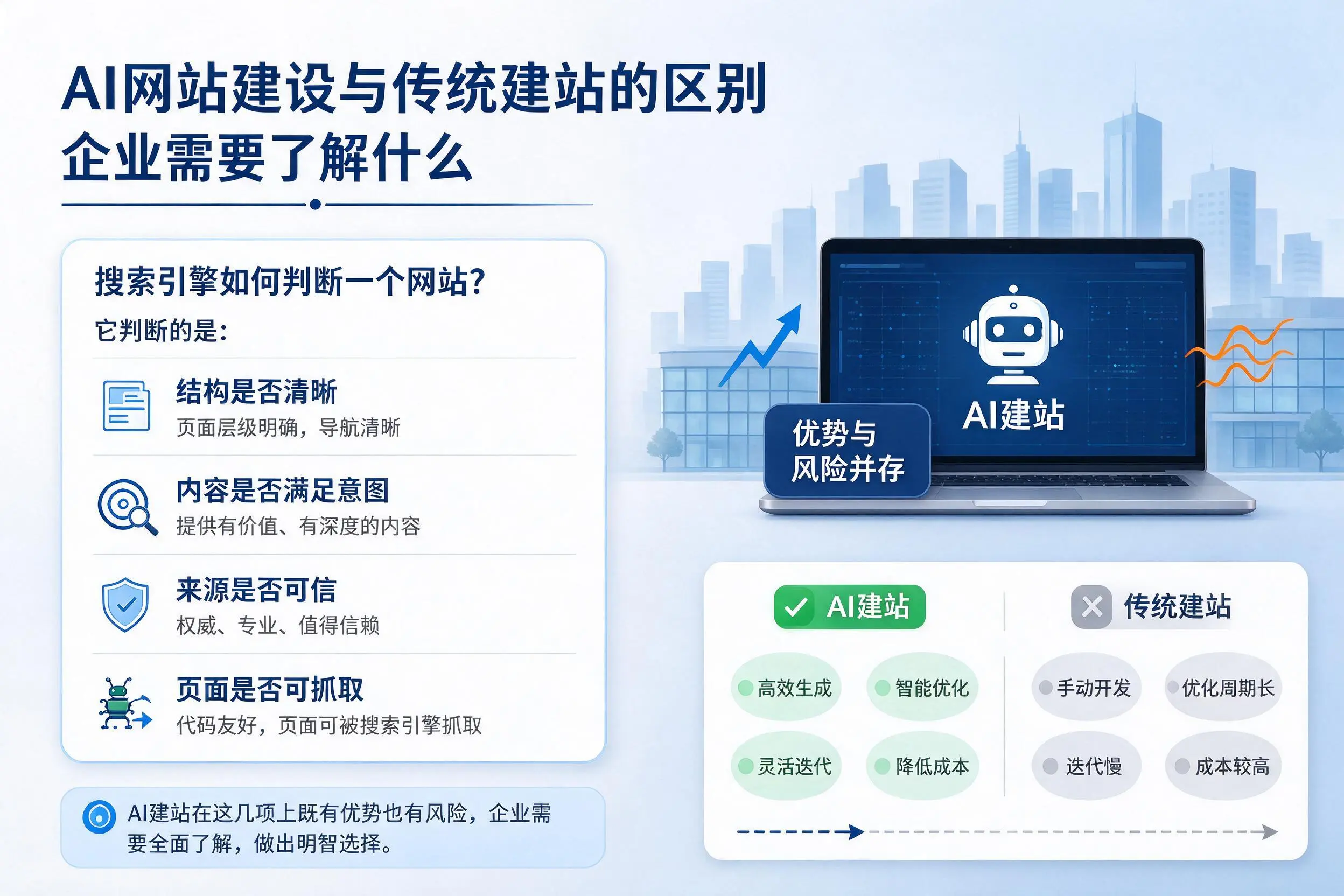 AI网站建设与传统建站的区别,珠海企业需要了解什么