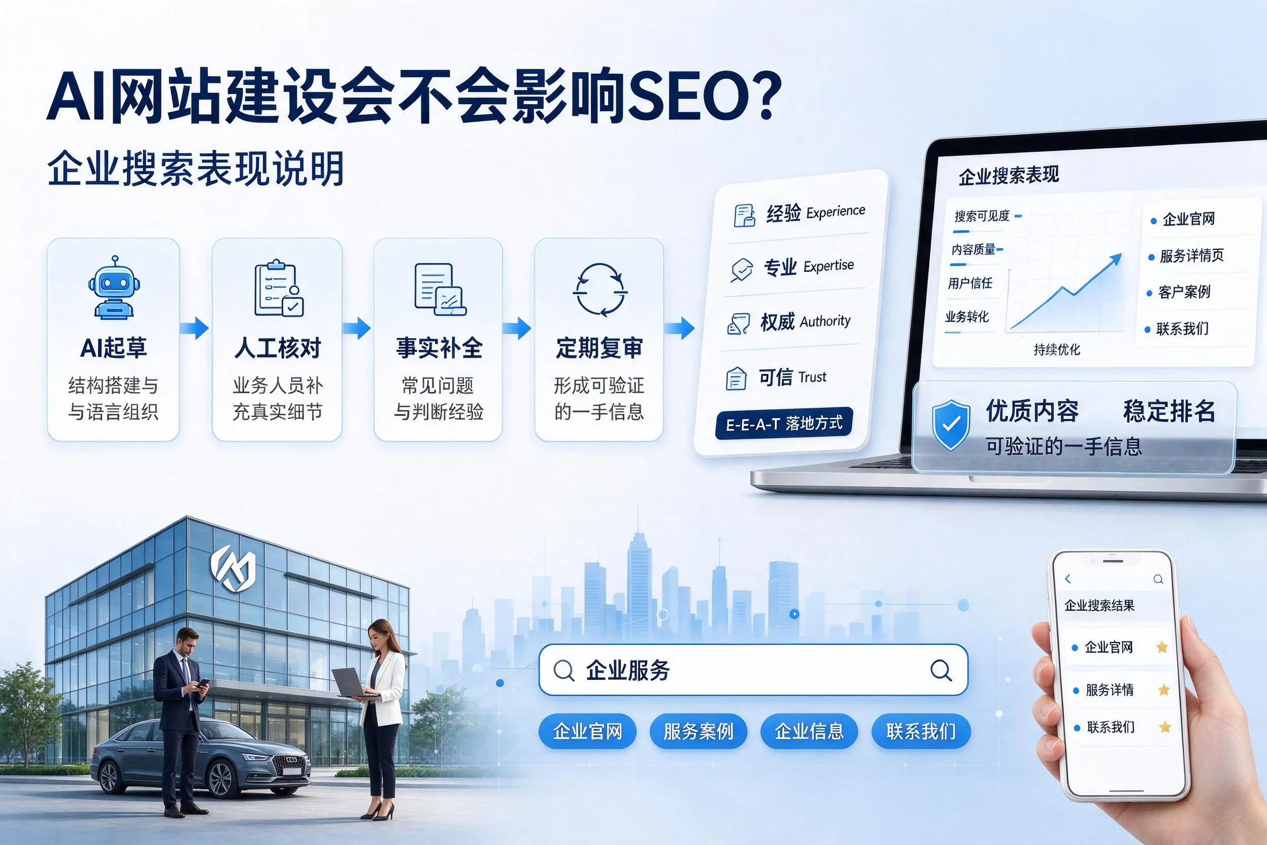AI网站建设会不会影响SEO?珠海企业搜索表现说明