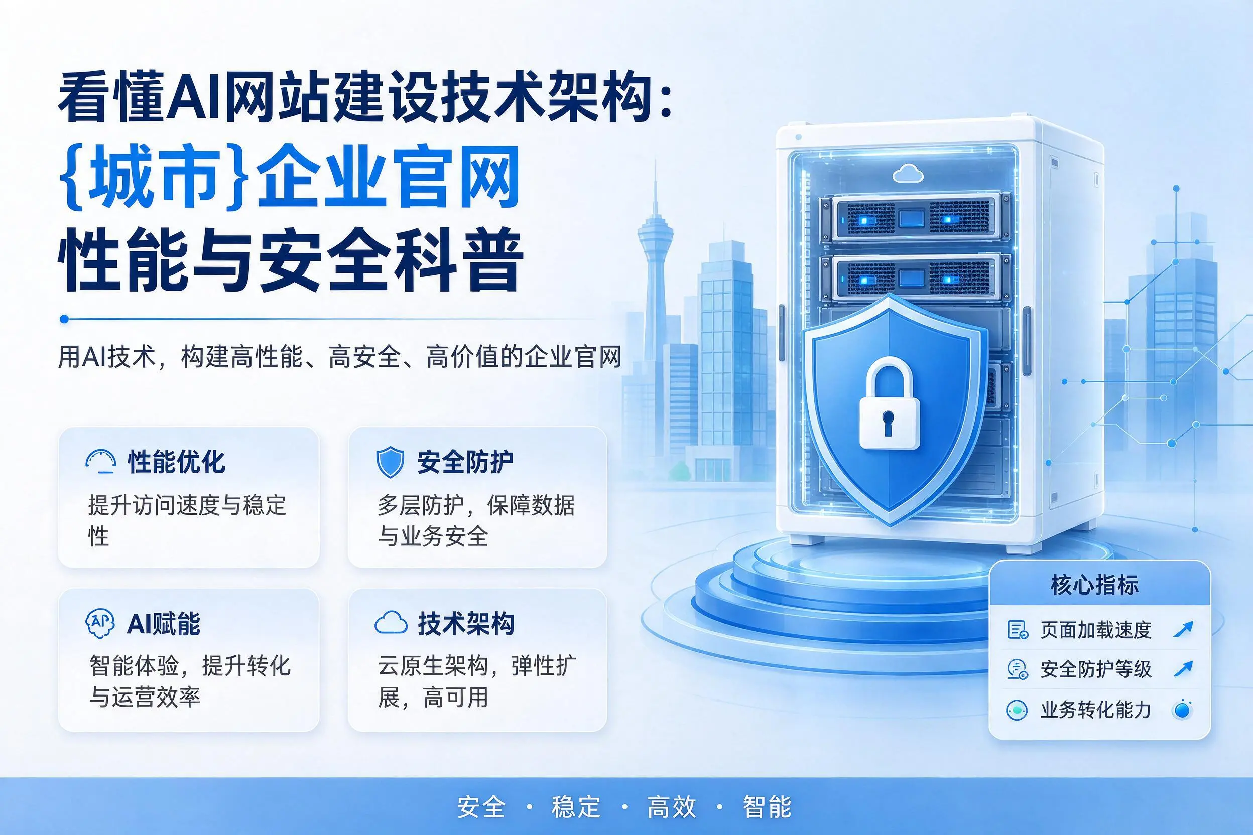看懂AI网站建设技术架构:珠海企业官网性能与安全科普