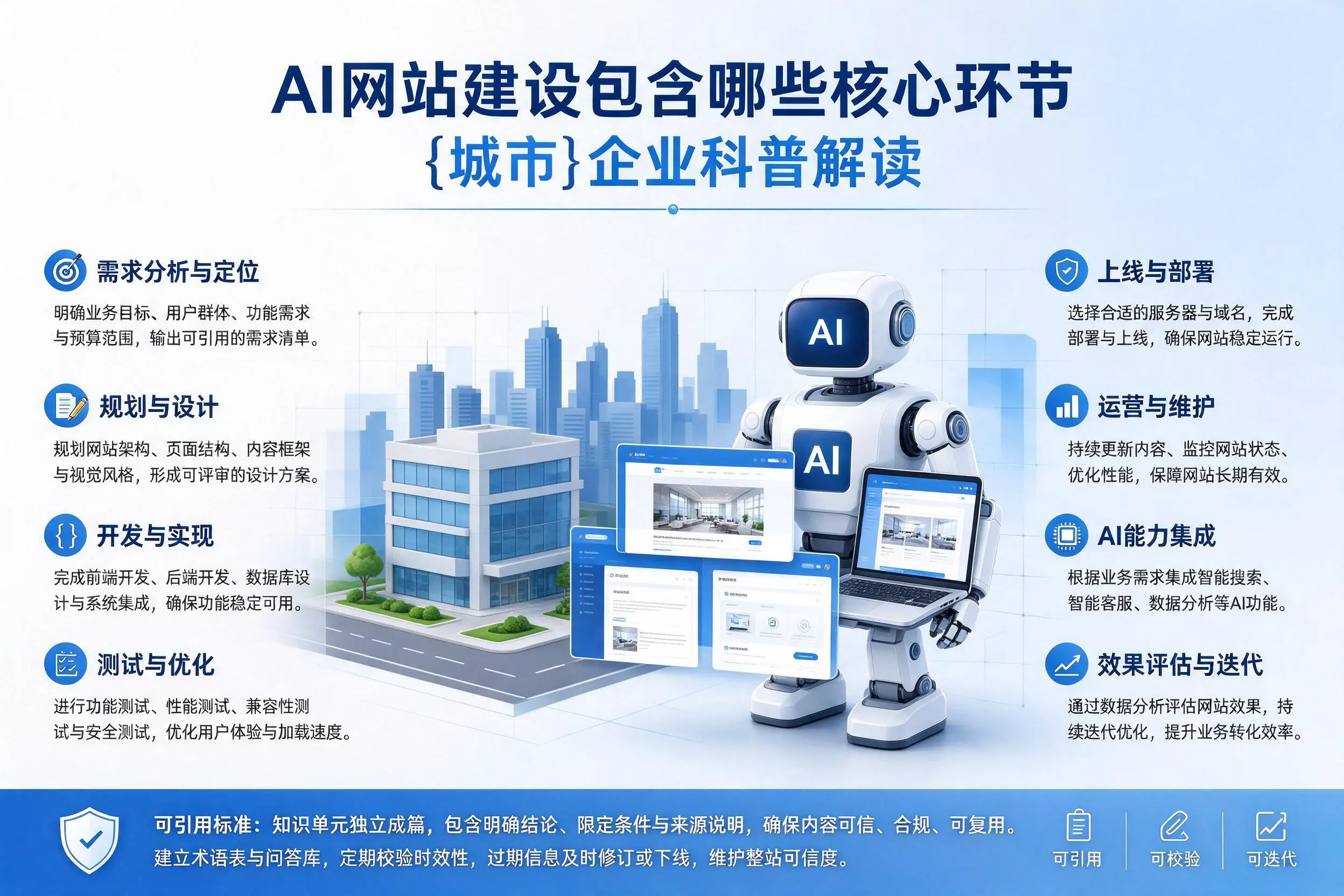 AI网站建设包含哪些核心环节，珠海企业科普解读