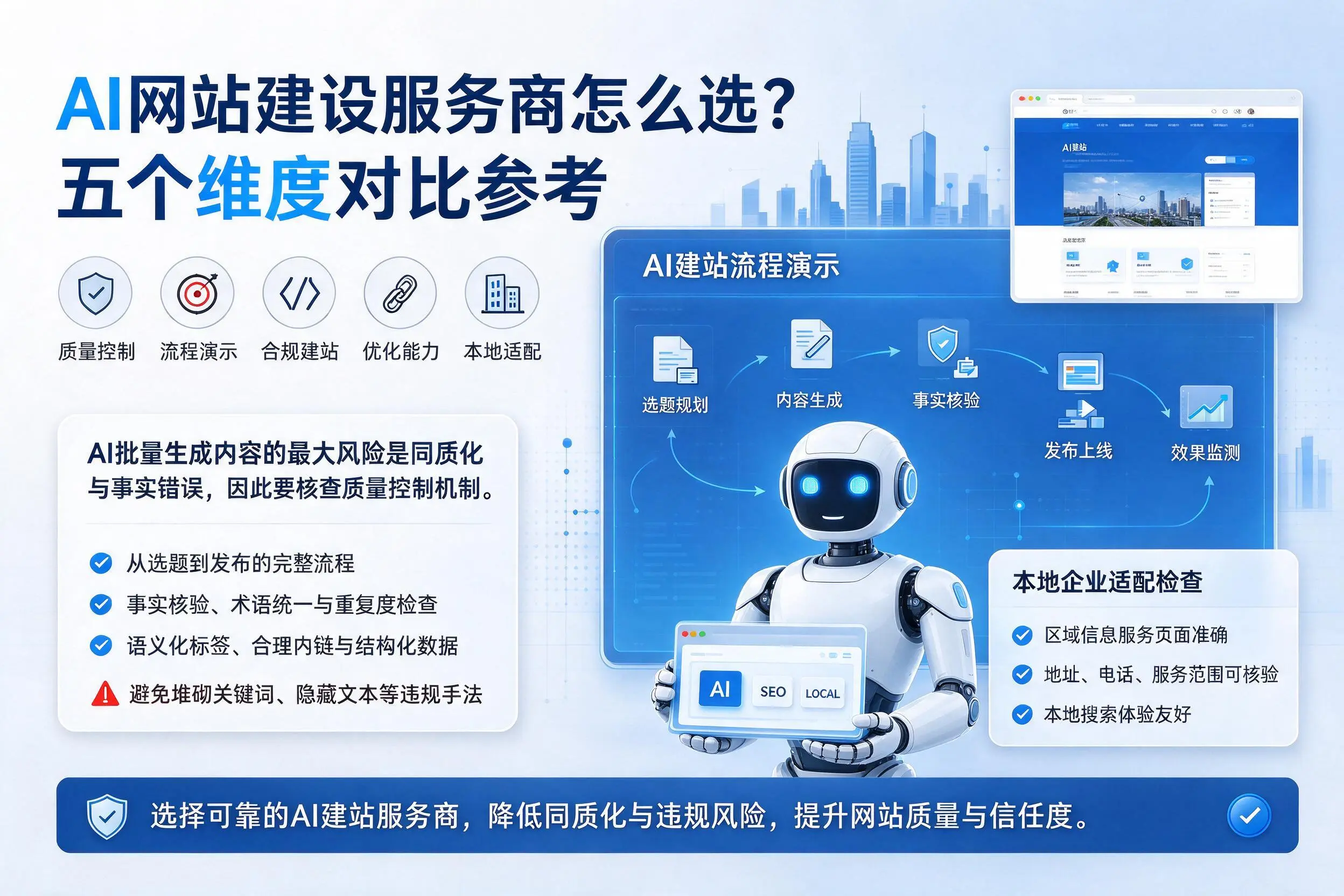 珠海AI网站建设服务商怎么选？五个维度对比参考