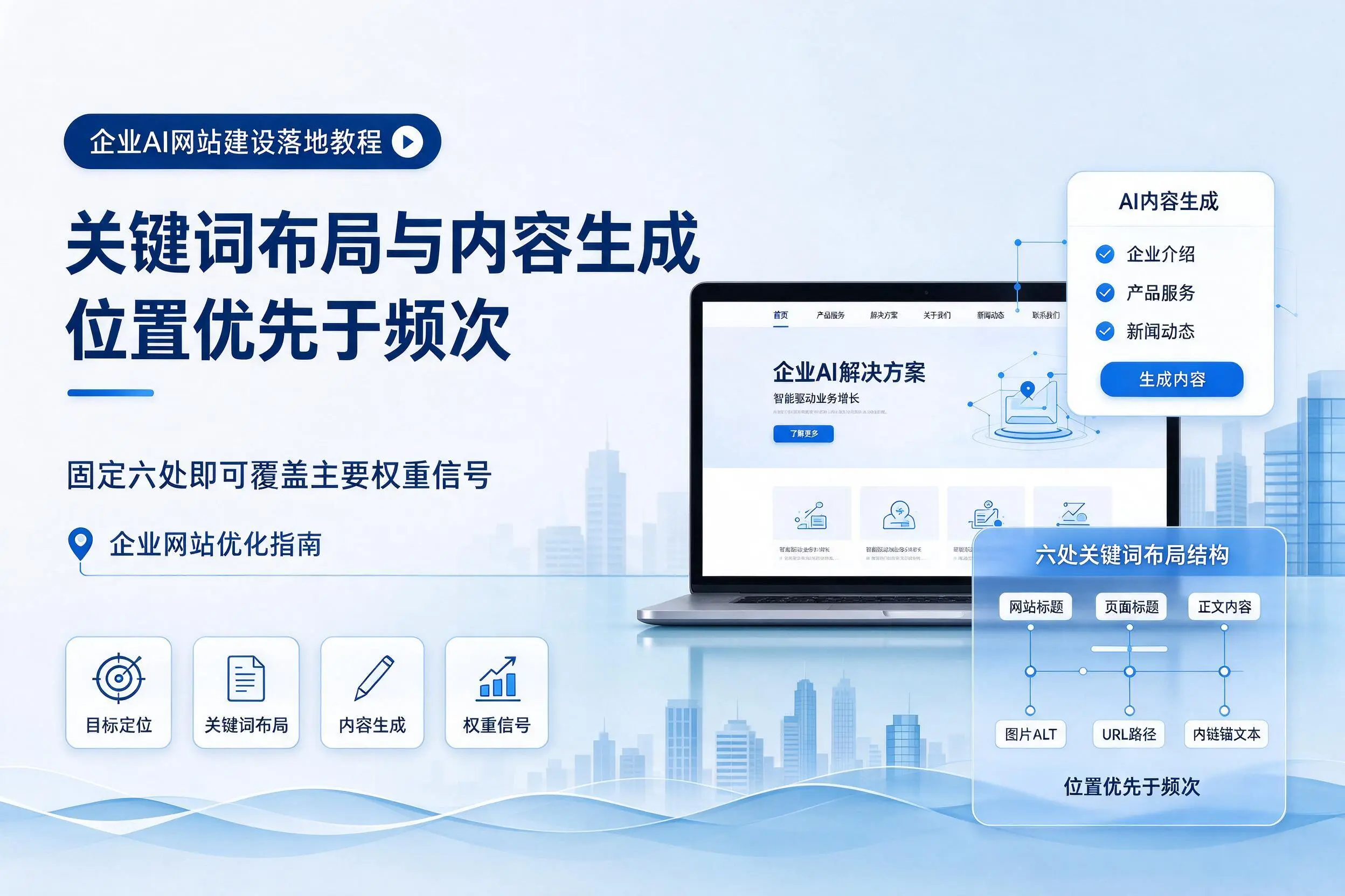 珠海企业AI网站建设落地教程:关键词布局与内容生成