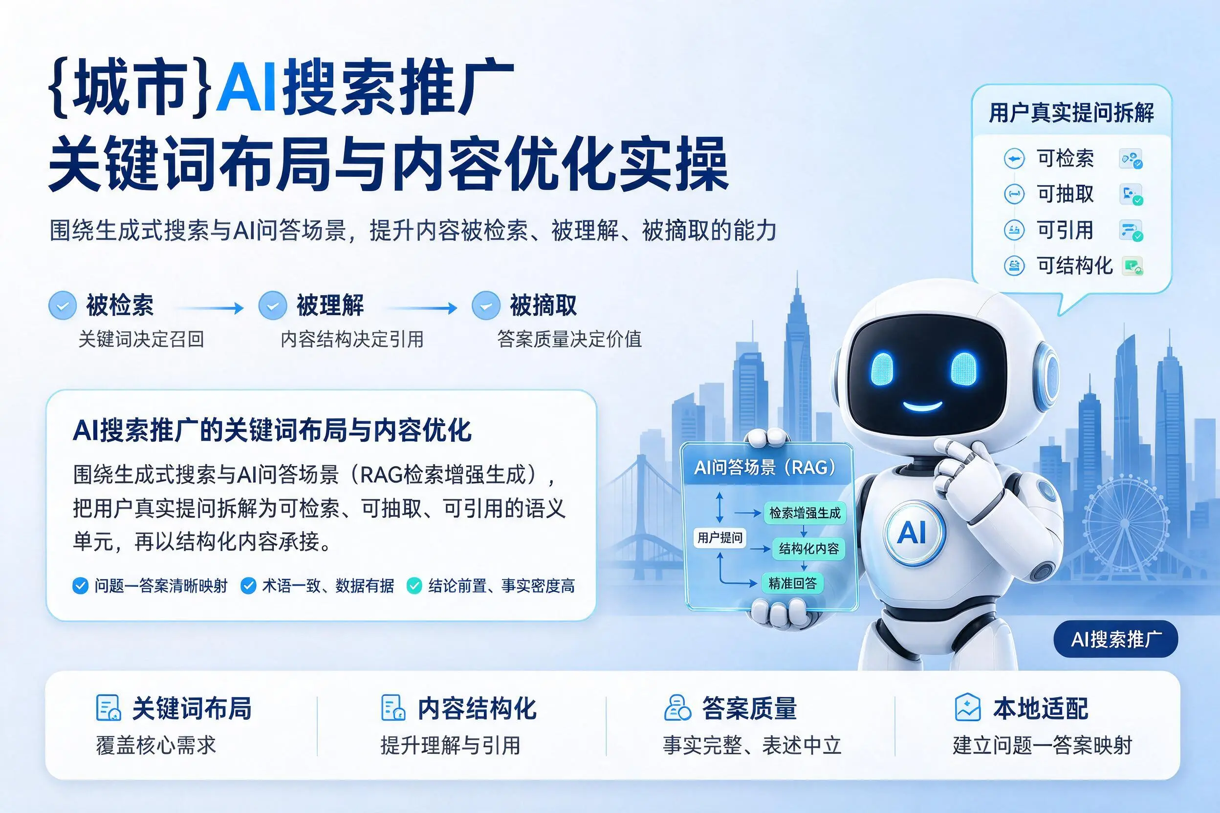 珠海AI搜索推广关键词布局与内容优化实操